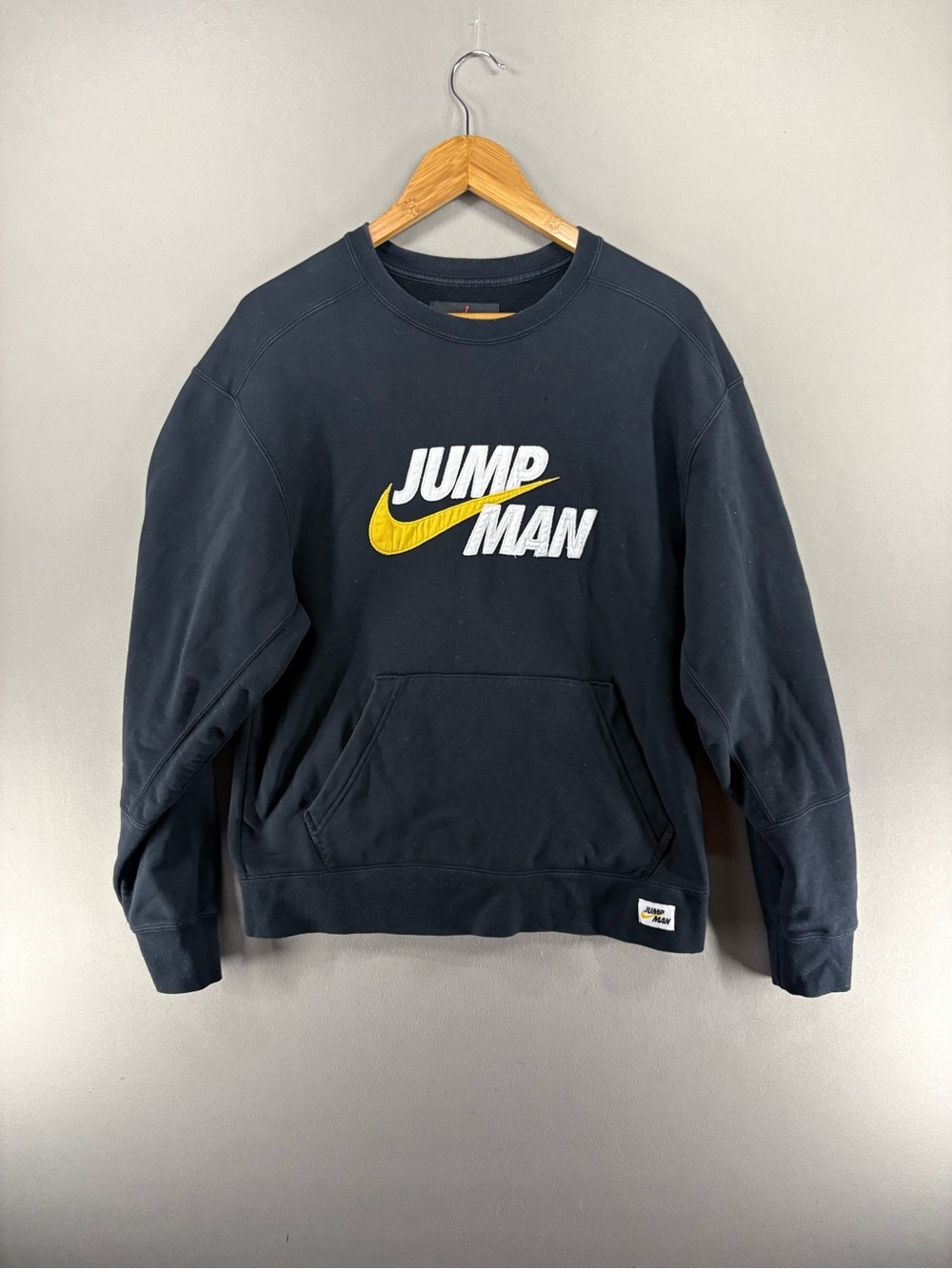Nike Air Jordan Sweater Men S Pullover Black Crewneck Pullover Jumpman DA7194